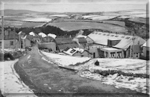 Main Hall on right.  Our huts are the snow-covered bits in the background