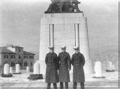 Seeing the Sights in Trieste 1948 L to r. Myself, 'Jock' Dyer and Harold Beatty.