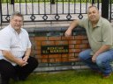 Bob Scarrett and myself paying tribute to all our lost colleagues.