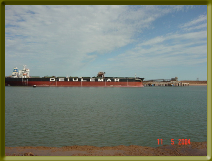 Typical Bulk Ore Carrier at Port Headland