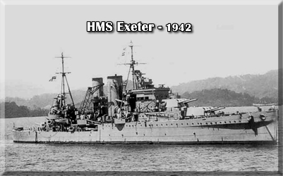 HMS EXETER - 1942