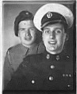 George Rumming and 'yours truly' in Malta. George was in the 3rd Commando Brigade Band.